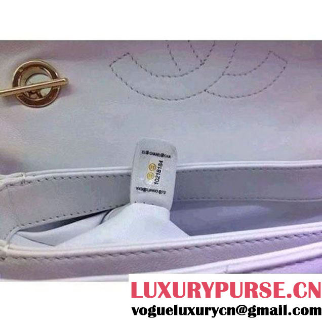 Chanel Small Quilted Lambskin Flap Bag White (2A020-042316 )
