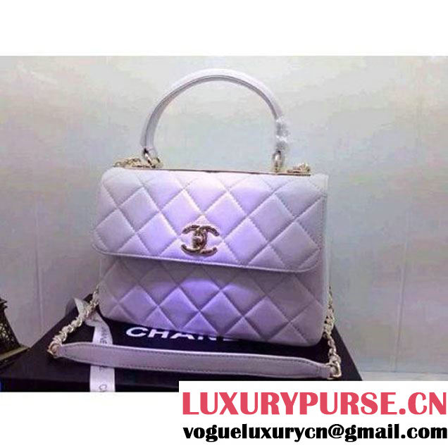 Chanel Small Quilted Lambskin Flap Bag White (2A020-042316 )