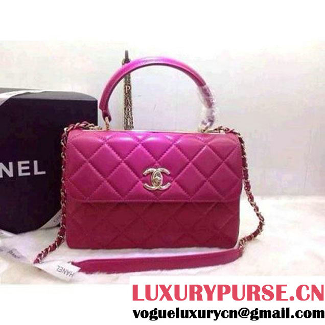 Chanel Small Quilted Lambskin Flap Bag Rosy (2A020-042317 )