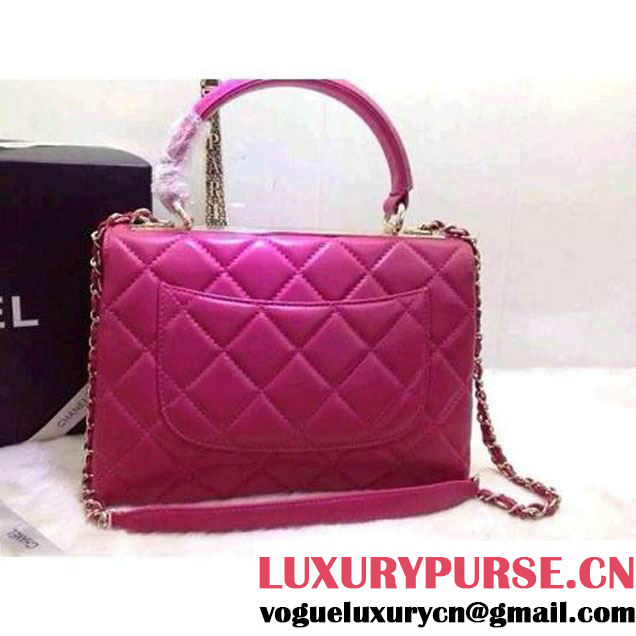 Chanel Small Quilted Lambskin Flap Bag Rosy (2A020-042317 )