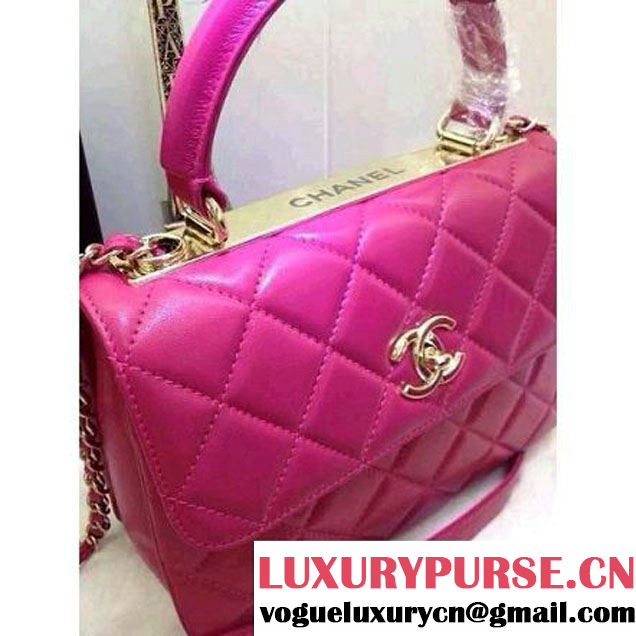 Chanel Small Quilted Lambskin Flap Bag Rosy (2A020-042317 )