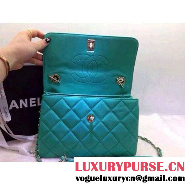 Chanel Small Quilted Lambskin Flap Bag Paon (2A020-042319 )