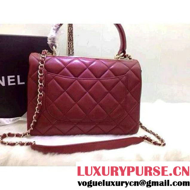 Chanel Small Quilted Lambskin Flap Bag Red (2A020-042320 )
