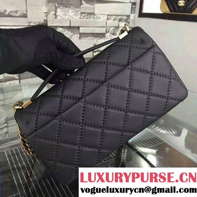 Chanel Black Calfskin Easy Carry  Bag Black SS2015 (2A058-051402 )