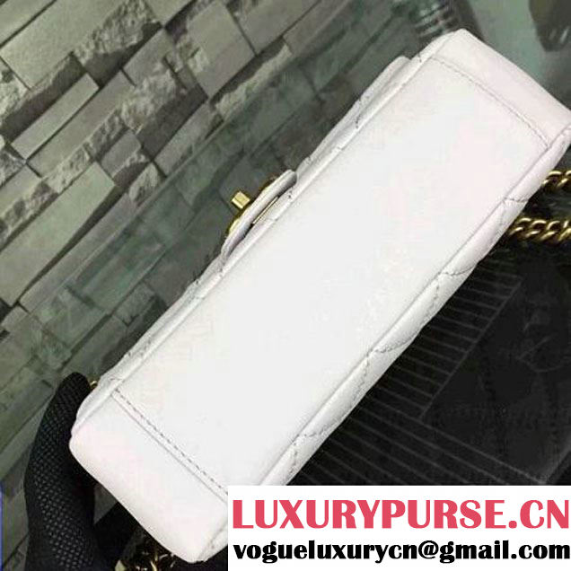 Chanel White Calfskin Easy Carry  Bag SS2015 (2a058-051435 )