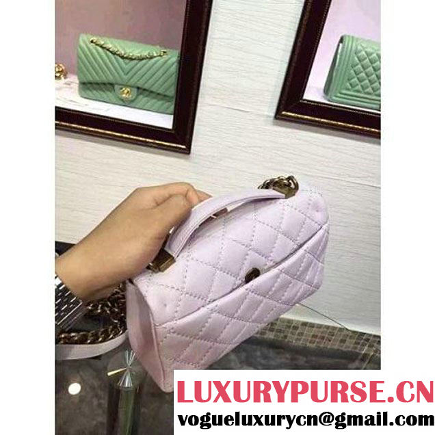 Chanel Lilac Lambskin Easy Carry Bag SS2015 (2a136-051445 )