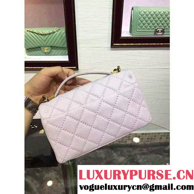 Chanel Lilac Lambskin Easy Carry Bag SS2015 (2a136-051445 )