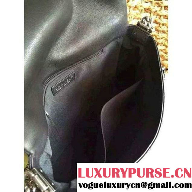Chanel Calfskin Messenger Bag In Black SS2015 (2A020-05280 )