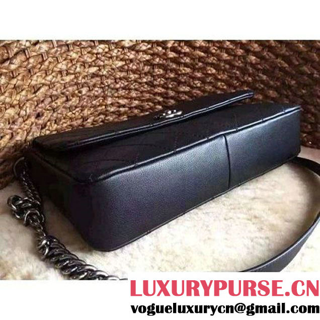 Chanel Calfskin Messenger Bag In Black SS2015 (2A020-05280 )