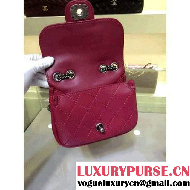 Chanel Small Messenger Bag PRE-SS 2015 in Burgundy (2A143-060901 )