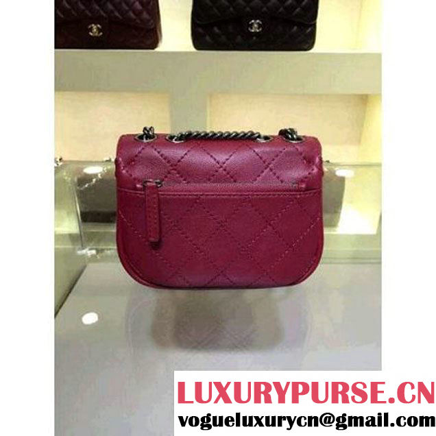 Chanel Small Messenger Bag PRE-SS 2015 in Burgundy (2A143-060901 )