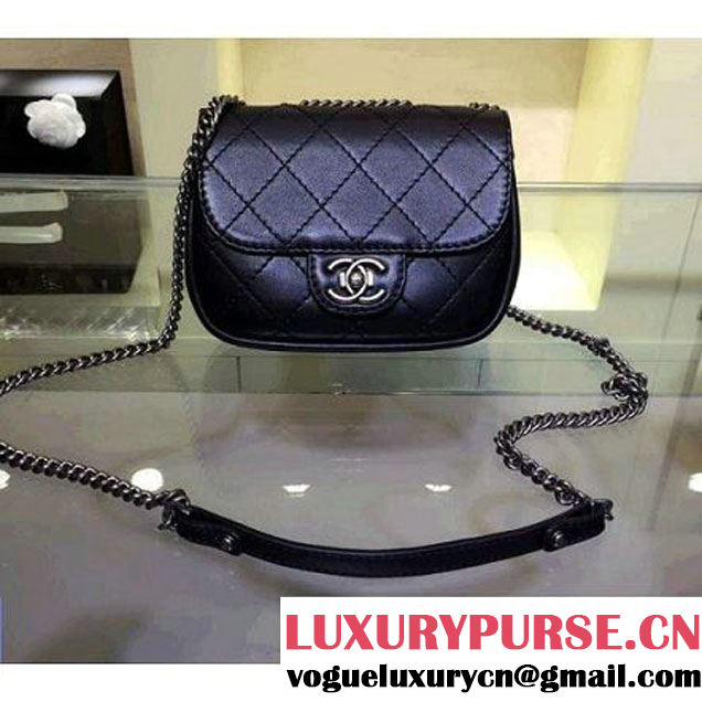 Chanel Small Messenger Bag PRE-SS 2015 in Black (2A143-060902 )