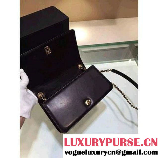 Chanel Lambskin Flap Bag in Black 2015 (2b019-062961 )