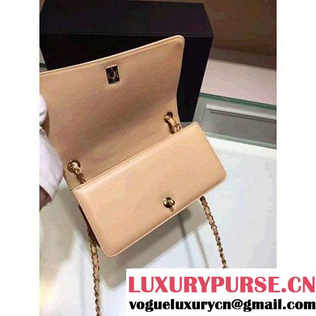 Chanel Lambskin Flap Bag in Apricot 2015 (2b019-062962 )