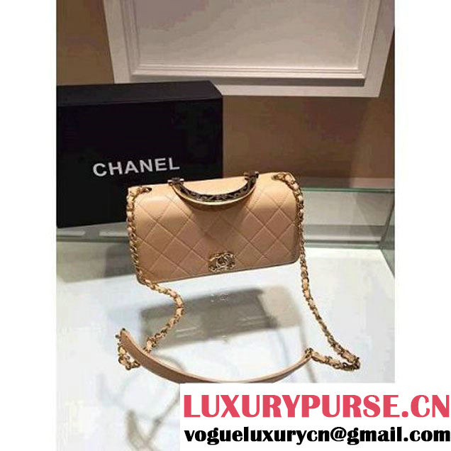 Chanel Lambskin Flap Bag in Apricot 2015 (2b019-062962 )
