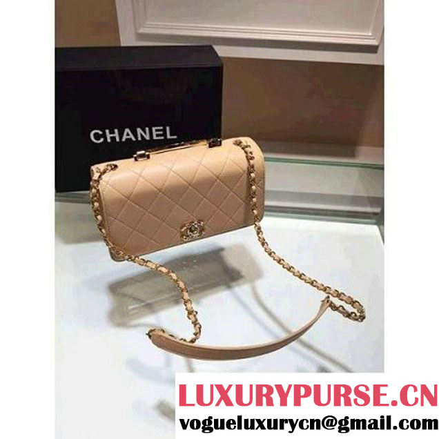 Chanel Lambskin Flap Bag in Apricot 2015 (2b019-062962 )