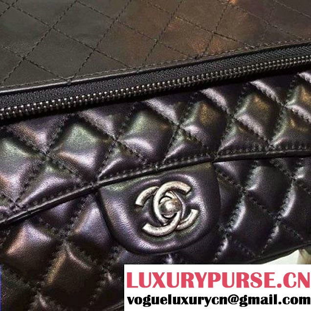 Chanel Lambskin Cluth Flap Bag in Black Fall 2015 (HDD-062814 )