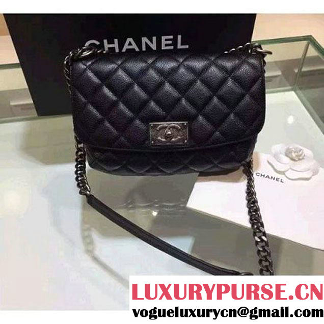 Chanel Caviar Calfskin Quilting Flap Bag Black (1A001-063001 )