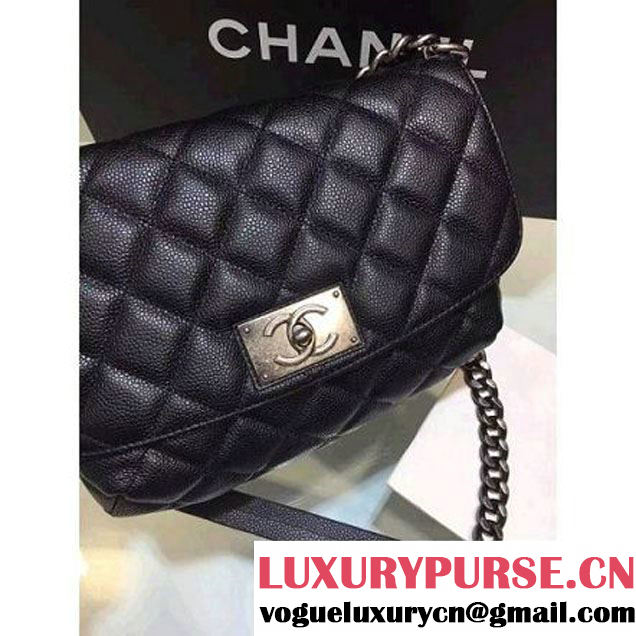 Chanel Caviar Calfskin Quilting Flap Bag Black (1A001-063001 )