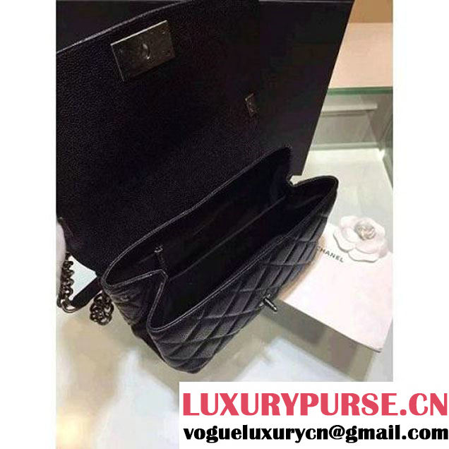 Chanel Caviar Calfskin Quilting Flap Bag Black (1A001-063001 )