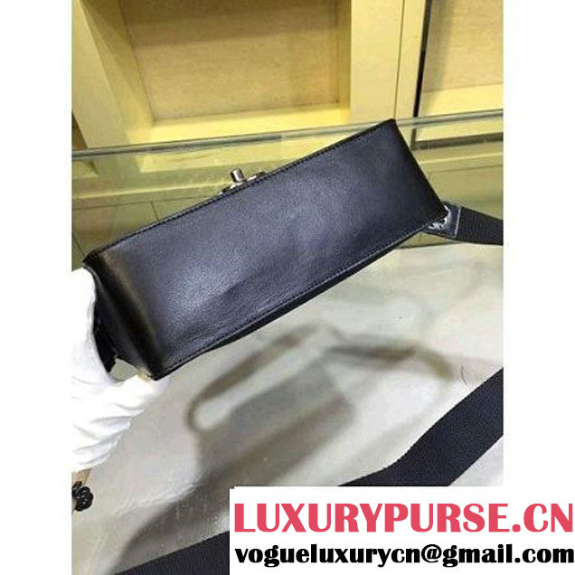 Chanel Fabric Flap Bag with Shoulder Strap in Black A92935 Paris-Salzburg 2014/15 (2a143-071601 )