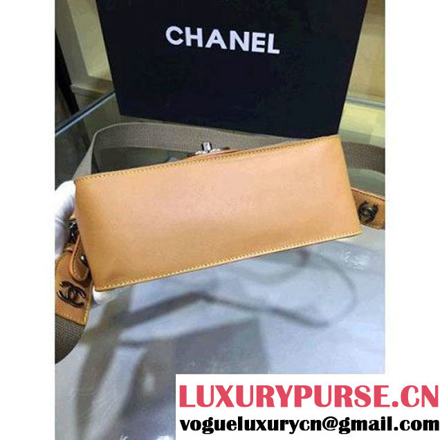 Chanel Small Fabric Flap Bag with Shoulder Strap in Grey A92934 Paris-Salzburg 2014/15 (2a143-071631 )