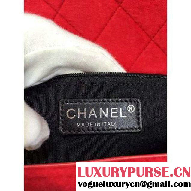 Chanel Medium Wool Flap Bag Embellished With A Braid And An Edelweiss Red Paris-Salzburg 2014/15 (2A143-072302 )