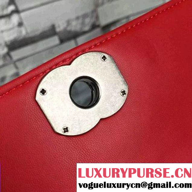 Chanel A92796 Red Lambskin Flap Bag  SS2015 (2A058-072801 )