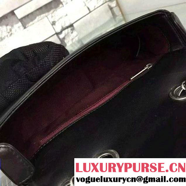 Chanel A92796 Black Lambskin Flap Bag  SS2015 (2A058-072803 )