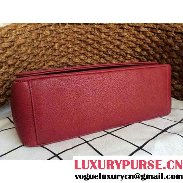Chanel Flap Bag With A CC signature In Red (1a086-081401 )
