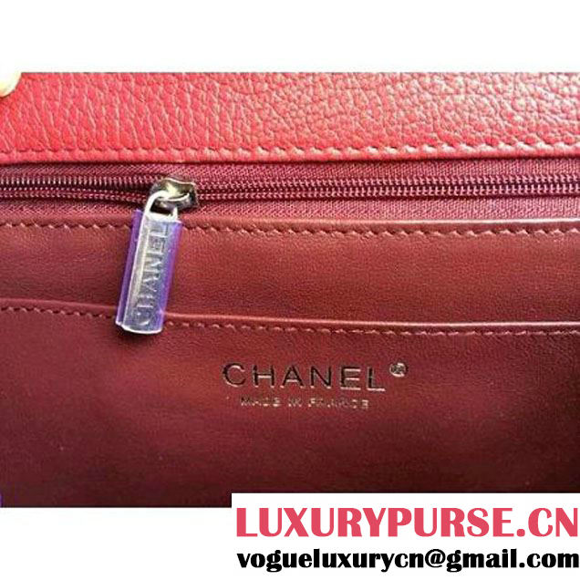 Chanel Flap Bag With A CC signature In Red (1a086-081401 )