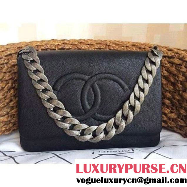 Chanel Flap Bag With A CC signature In Black (1a086-081402 )