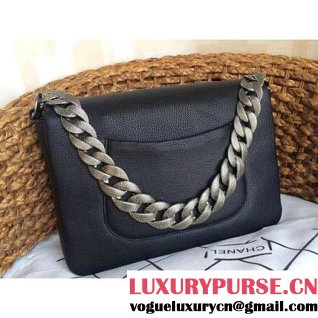 Chanel Flap Bag With A CC signature In Black (1a086-081402 )