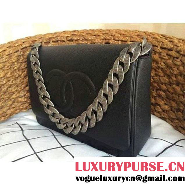 Chanel Flap Bag With A CC signature In Black (1a086-081402 )