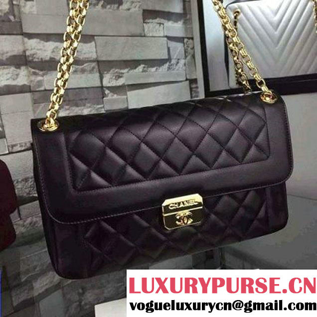 Chanel Original Lambskin Flap Bag With Chain Black (2A058-081508 )