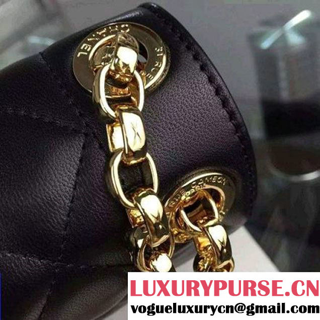 Chanel Original Lambskin Flap Bag With Chain Black (2A058-081508 )