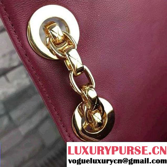 Chanel Original Lambskin Flap Bag With Chain Burgundy (2A058-081509 )