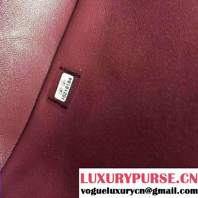 Chanel Original Lambskin Flap Bag With Chain Burgundy (2A058-081509 )