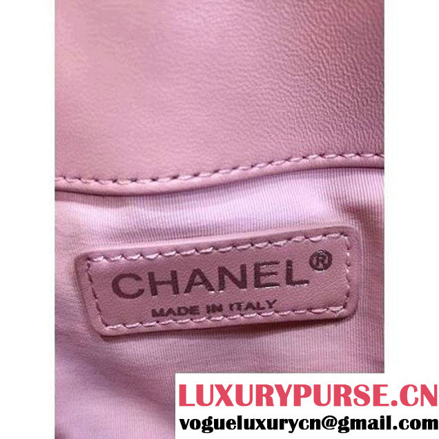 Chanel Pink Lambskin Small Long Clutch Flap Bag Fall 2015  (2A143-082113 )