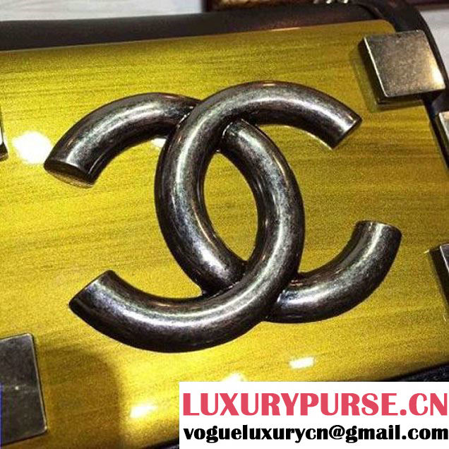 Chanel Mini Lambskin Flap Bag Embellished CC Lego Front 2015 (2A136-090323 )
