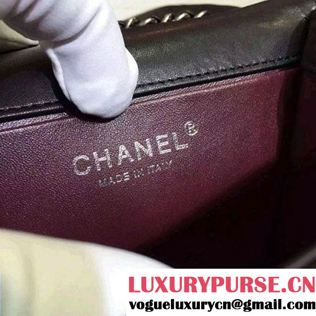 Chanel Mini Lambskin Flap Bag Embellished CC Lego Front 2015 (2A136-090323 )