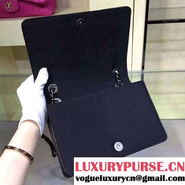 Chanel Lambksin Flap Bag Embellished With A Ribbon Piping Pre Fall-Winter 2015 (2A143-091401 )