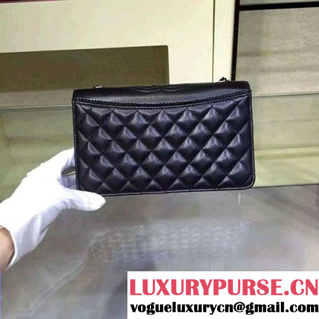Chanel A9311 Small Lambksin Flap Bag Embellished With A Ribbon Piping Pre Fall-Winter 2015 (2A143-091402 )