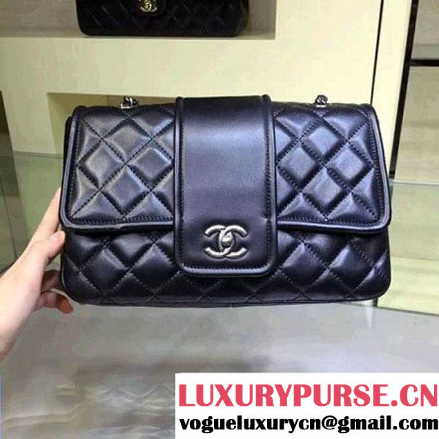 Chanel Lambskin Flap Bag A90919 Black Pre Fall-Winter 2015/16 (2A143-091404 )