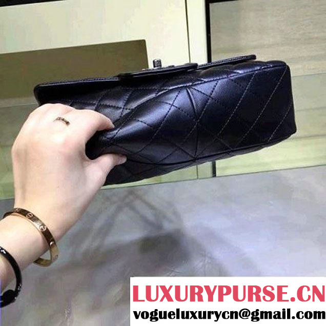 Chanel Lambskin Flap Bag A90919 Black Pre Fall-Winter 2015/16 (2A143-091404 )