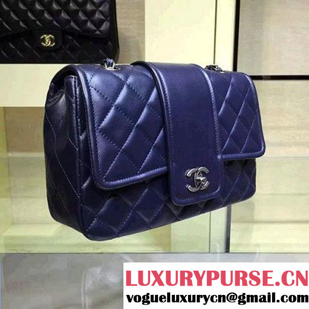 Chanel Lambskin Flap Bag A90919 Royal Blue Pre Fall-Winter 2015/16 (2A143-091405 )