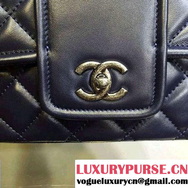 Chanel Lambskin Flap Bag A90919 Royal Blue Pre Fall-Winter 2015/16 (2A143-091405 )