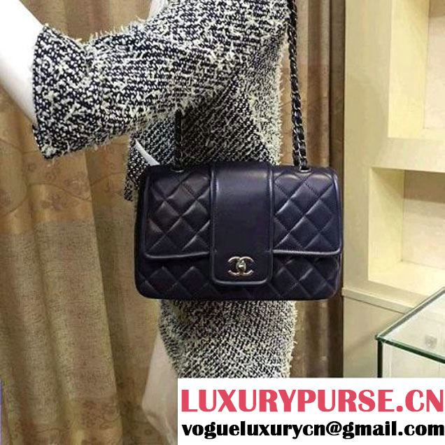 Chanel Lambskin Flap Bag A90919 Royal Blue Pre Fall-Winter 2015/16 (2A143-091405 )