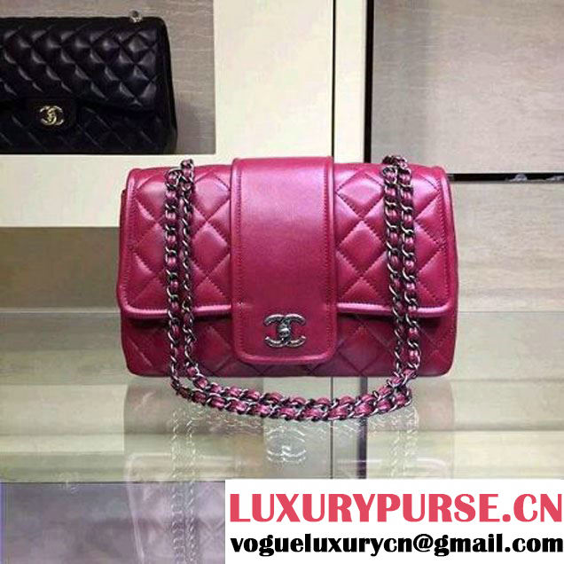 Chanel Lambskin Flap Bag A90919 Burgundy Pre Fall-Winter 2015/16 (2A143-091406 )