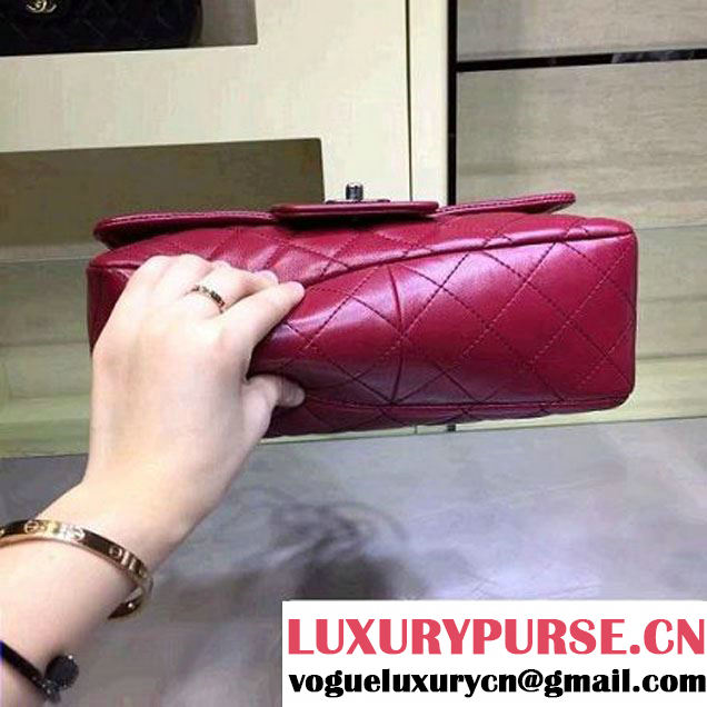 Chanel Lambskin Flap Bag A90919 Burgundy Pre Fall-Winter 2015/16 (2A143-091406 )